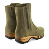 [Olivia] Veronika Damen Clog Stiefelette woody, farbe: olivia (olivgruen), ganzjahres, kalbslederfutter