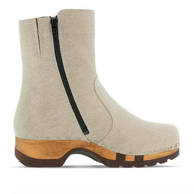 [Sabbia] Veronika Damen Clog Stiefelette woody, farbe: sabbia (sand), ganzjahres, kalbslederfutter