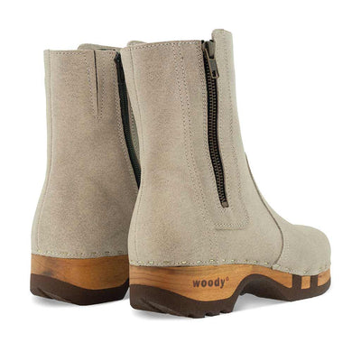 [Sabbia] Veronika Damen Clog Stiefelette woody, farbe: sabbia (sand), ganzjahres, kalbslederfutter