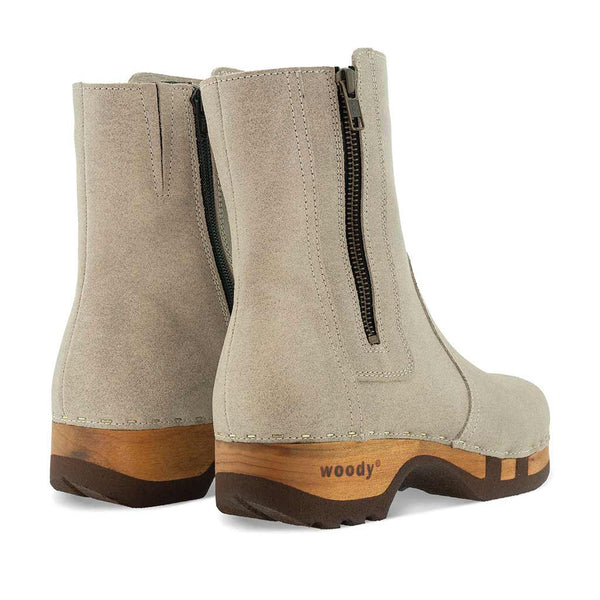 [Sabbia] Veronika Damen Clog Stiefelette woody, farbe: sabbia (sand), ganzjahres, kalbslederfutter