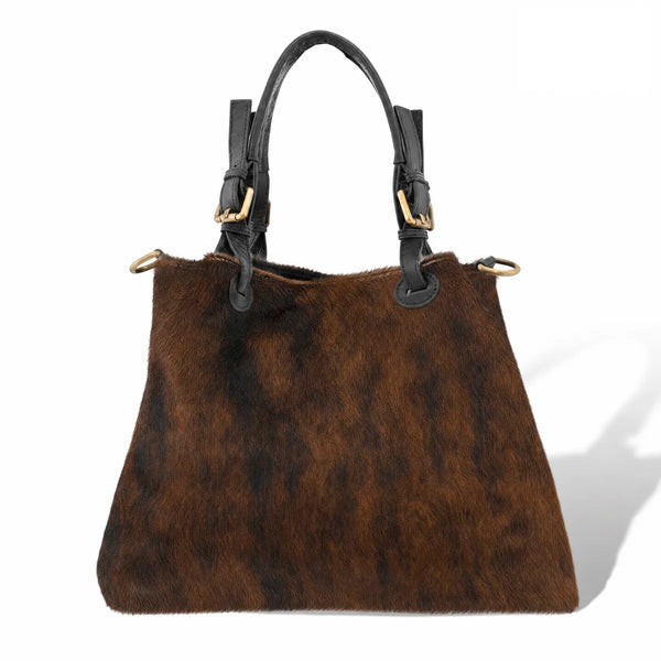 woody Victoria - schicke große Handtasche, Handtasche aus Kuhfell, Ansicht 2, handgemacht in Österreich