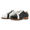 [Shadow] Wayne Herren Clog Sneaker mit biegsamer nachhaltiger holzsohle, der bestseller, farbe: shadow (asymetrisch weiss und schwarz), holzclogs woody, woody schuhe, woody shoes, handgemachte holzschuhe aus österreich, kärnten