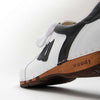 [Weiss-Schwarz] Wayne Herren Clog Sneaker mit biegsamer nachhaltiger holzsohle, der bestseller, farbe: weiss-schwarz, holzclogs woody, woody schuhe, woody shoes, handgemachte holzschuhe aus österreich, kärnten