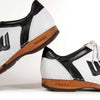 [Weiss-Schwarz] Wayne Herren Clog Sneaker mit biegsamer nachhaltiger holzsohle, der bestseller, farbe: weiss-schwarz, holzclogs woody, woody schuhe, woody shoes, handgemachte holzschuhe aus österreich, kärnten