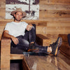 [Nero Bronze] Luca Herren Clog Sneaker mit biegsamer nachhaltiger holzsohle, der bestseller, farbe: nero bronze (schwarz mit bronze nähten), holzclogs woody, woody schuhe, woody shoes, handgemachte holzschuhe aus österreich, kärnten