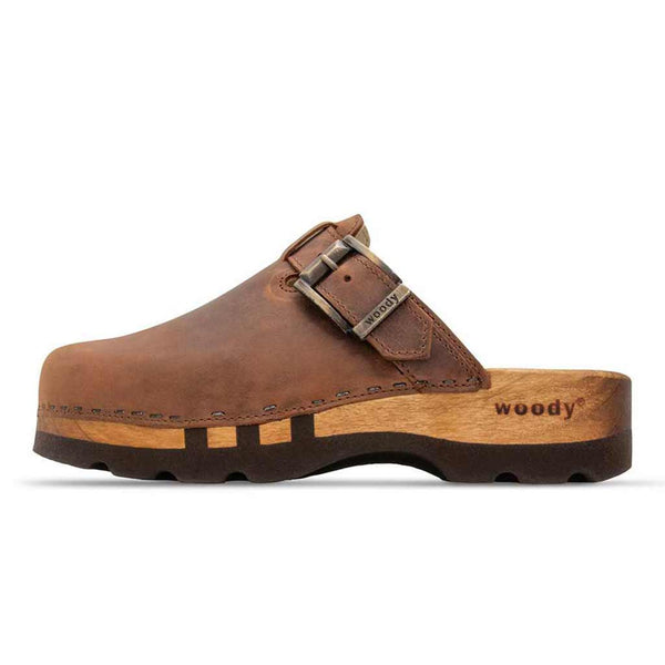 [Tabacco] Lukas Clogs Herren mit biegsamer nachhaltiger holzsohle, der bestseller, farbe: tabacco-braun, holzclogs woody, woody schuhe, woody shoes, handgemachte holzschuhe aus österreich, kärnten