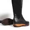 [Nero Glattleder] ZOEY - Zoey Damen Clog Stiefel woody. Damen Stiefelette mit Absatz. Damenclogs, Damen Clogs - Clogs Damen. Holzschuhe für Damen, Holzclogs, Damen Pantoletten mit Holzsohle. Damen Stiefelette kaufen. Farbe: nero (schwarz)