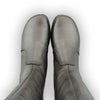 [Titan] ZOEY - Zoey Damen Clog Stiefel, woody Schuhe. Damen Stiefel mit Absatz. Damenclogs, Damen Clogs - Clogs Damen. Holzschuhe für Damen, Holzclogs, Damen Pantoletten mit Holzsohle. Damen Stiefelette kaufen. Farbe: titan (metallic-leder)