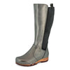 [Titan] ZOEY - Zoey Damen Clog Stiefel, woody Schuhe. Damen Stiefel mit Absatz. Damenclogs, Damen Clogs - Clogs Damen. Holzschuhe für Damen, Holzclogs, Damen Pantoletten mit Holzsohle. Damen Stiefelette kaufen. Farbe: titan (metallic-leder)