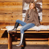 [Titan] ZOEY - Zoey Damen Clog Stiefel, woody Schuhe. Damen Stiefel mit Absatz. Damenclogs, Damen Clogs - Clogs Damen. Holzschuhe für Damen, Holzclogs, Damen Pantoletten mit Holzsohle. Damen Stiefelette kaufen. Farbe: titan (metallic-leder)