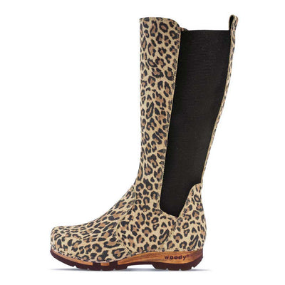 [Wildcat] ZOEY - Zoey Damen Clog Stiefel, woody Schuhe. Damen Stiefelette mit Absatz. Damenclogs, Damen Clogs - Clogs Damen. Holzschuhe für Damen, Holzclogs, Damen Pantoletten mit Holzsohle. Damen Stiefelette kaufen. Farbe: wildcat (animal-print)