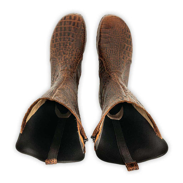 [Tabacco Kroko] ZOEY - Zoey Damen Clog Stiefel, woody Schuhe. Damen Stiefelette mit Absatz. Damenclogs, Damen Clogs - Clogs Damen. Holzschuhe für Damen, Holzclogs, Damen Pantoletten mit Holzsohle. Damen Stiefelette kaufen. Farbe: tabacco kroko (braun)