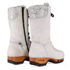 [Weiss Fell] Rosanna Fell Damen Clog Stiefel weiss. stiefel, winterclog, winterclogs. damenstiefel clogs weiss. damen fellschuhe bestellen, fellclogs, weisse fellstiefel mit holzschuhe, holzclogs fell weiss kaufen.