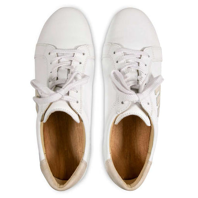 [Weiss-Hielo] Wayne Herren Clog Sneaker, woody holzschuhe. herren clogs, flexible, biegsame holzsohle. holzclogs, sneaker clogs herren, männer clogs mit fussbett. woody leder clogs herren. holzclogs, holzschuhe bestellen. farbe: weiss-hielo