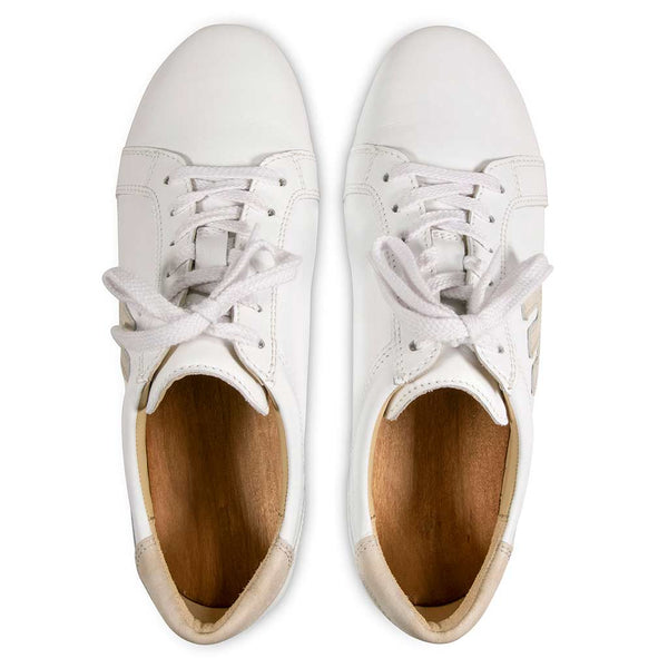[Weiss-Hielo] Wayne Herren Clog Sneaker, woody holzschuhe. herren clogs, flexible, biegsame holzsohle. holzclogs, sneaker clogs herren, männer clogs mit fussbett. woody leder clogs herren. holzclogs, holzschuhe bestellen. farbe: weiss-hielo