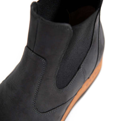 [Nero] Jutta Damen Clog Stiefelette, woody holzschuhe stiefelette, ankle boots, ankleboots gefüttert, damenstiefel, damenclogs mit holzsohle. holzclogs, clogs damen knöchel stiefel, damen clogs leder. holz schuhe, holzclog, holzschuhe winterstiefel bestellen. farbe: nero (schwarz)