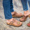 [Tabacco] Lukas Kärnten Herren Clog mit stick und biegsamer nachhaltiger holzsohle, der bestseller, farbe: tabacco-braun, holzclogs woody, woody schuhe, woody shoes, handgemachte holzschuhe aus österreich, kärnten