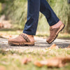 [Tabacco] Lukas Clogs Herren mit biegsamer nachhaltiger holzsohle, der bestseller, farbe: tabacco-braun, holzclogs woody, woody schuhe, woody shoes, handgemachte holzschuhe aus österreich, kärnten