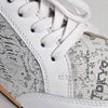 [Weiss-Blanco] Mary Damen Clog Sneaker woody holzschuhe. damen clogs, flexible, biegsame holzsohle. holzclogs, sneaker clogs damen, damen clogs mit fussbett. woody leder clogs damen. holzclogs, holzschuhe bestellen.