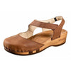 [Tabacco] Nicole Damen Clog Sandale mit biegsamer nachhaltiger holzsohle, der bestseller, farbe: tabacco-braun, holzclogs woody, woody schuhe, woody shoes, handgemachte holzschuhe aus österreich, kärnten