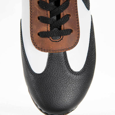 [Nero-Tabacco] Niki Herren Clog Sneaker woody holzschuhe. herren clogs, flexible, biegsame holzsohle. holzclogs, sneaker clogs herren, männer clogs mit fussbett. woody leder clogs herren. holzclogs, holzschuhe bestellen.