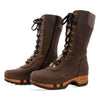 [Caffe] Rosanna Damen Clog Stiefel, winter stiefel, winterclogs, winterclog. damenstiefel clogs leder. damen stiefel leder gefüttert bestellen, winterclogs, stiefel mit holzschuhe, holzclogs stiefeln kaufen. farbe: caffe