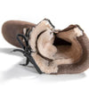 [Caffe] Rosanna Damen Clog Stiefel, winter stiefel, winterclogs, winterclog. damenstiefel clogs leder. damen stiefel leder gefüttert bestellen, winterclogs, stiefel mit holzschuhe, holzclogs stiefeln kaufen. farbe: caffe
