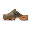 [Olivia] Manu Damen Clog mit biegsamer nachhaltiger holzsohle, der bestseller, farbe: kiwi-gruen, holzclogs woody, woody schuhe, woody shoes, handgemachte holzschuhe aus österreich, kärnten
